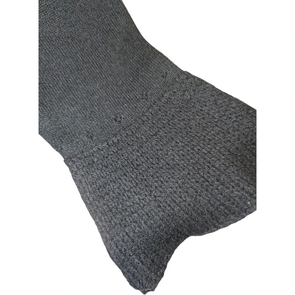 MaxStudio‎ Cahsmere Sweater Women M Black V-Neck Tie Waist Peplum Bell Sleeve XL